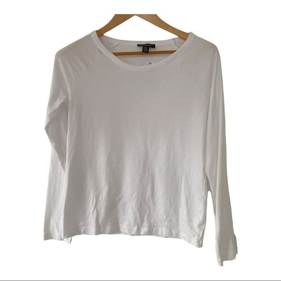 ELYSIAN long sleeve white tee shirt size medium nwt - Picture 1 of 6
